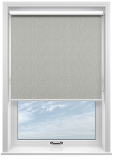 Nairn (Blackout), Angora Grey - Twist&Fit Roller Blind